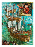 Ships in Port Giclee Print by Ken Petts