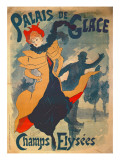 Poster Advertising the Palais De Glace on the Champs Elysees Lámina giclée por Jules Chéret Poster Advertising the Palais De Glace on the Champs Elysees Lámina giclée por Jules Chéret