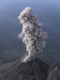 Santiaguito Ash Eruption, Guatemala, Poster
