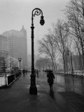 Walk in the Rain, Columbus Park Posters by Henri Silberman