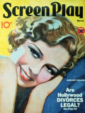 Margaret Sullavan - Screenplay Magazine Cover 1930's Masterprint Margaret Sullavan - Screenplay Magazine Cover 1930's Masterprint