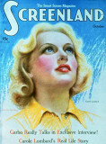 Carole Lombard - Screenland Magazine Cover 1920's Masterprint