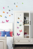 Patterned Butterfly - Duvar Çıkartması