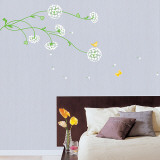 Lovely Flowers in the Wind - Duvar Çıkartması