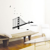 Golden Gate Bridge Silhouette Mode (wallstickers)