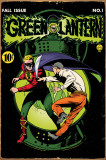 Green Lantern Comic Book Plaque en métal