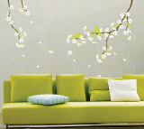 Spring Flowers and Birds Vinilos decorativos