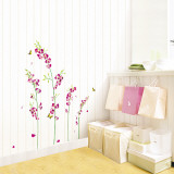 Orchid Tree Branch Stem Flower Butterfly Autocollant mural