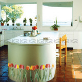 Citrus Tulip Field Muursticker