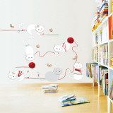 Kitties and Yarn Vinilos decorativos