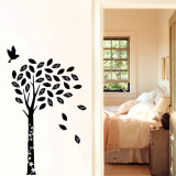 Black Enchanted Wishing Tree Wall Decal