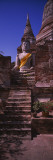 Statue of Buddha in a Temple, Ayuthaya, Bangkok, Thailand Wall Decal by Panoramic Images 