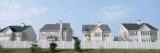 Houses in a Row, Dye Road, Plainsboro, New Jersey, USA Wall Decal by Panoramic Images 