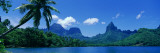 Lush Foliage and Rock Formations, Moorea Island, Tahiti Wall Decal by Panoramic Images 