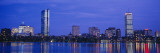 Night, Skyline, Back Bay, Boston, Massachusetts, USA Wall Decal by Panoramic Images 