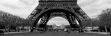 Black and White, Eiffel Tower, Paris, France Vinilos decorativos por Panoramic Images