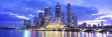 Evening, Singapore Vinilos decorativos por Panoramic Images Evening, Singapore Vinilos decorativos por Panoramic Images