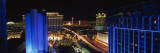 Buildings Lit Up at Night, Las Vegas, Nevada, USA Wall Decal by Panoramic Images 