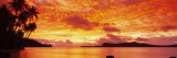 Sunset, Huahine Island, Tahiti Vinilos decorativos por Panoramic Images