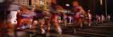 Blurred Motion of Marathon Runners, Houston, Texas, USA Wall Decal by Panoramic Images 