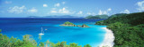 Ocean, Beach, Water, Trunk Bay, St. John, Virgin Islands, West Indies Autocollant mural par Panoramic Images 