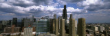 Clouds Over Skyscrapers in a City, Chicago, Illinois, USA Wall Decal by Panoramic Images 