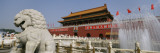 Fountain in Front of Tiananmen Gate, Tiananmen Square, Beijing, China Wall Decal by Panoramic Images 