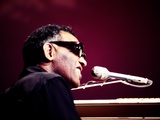 Ray Charles on the Johnny Cash Special, 1979 Wall Decal