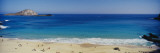 Aerial View of Tourists on the Beach, Mokapuu Beach, Hawaii, USA Autocollant mural par Panoramic Images 