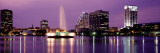 View of a City Skyline at Night, Orlando, Florida, USA Wall Decal by Panoramic Images 