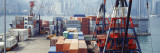 Shipping Containers, Victoria Harbor, Hong Kong, China Wall Decal by Panoramic Images 
