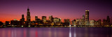 Dusk, Skyline, Chicago, Illinois, USA Wall Decal by Panoramic Images 