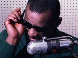Ray Charles Taping a Coca-Cola Radio Commercial, 1967 Wall Decal