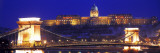 Chain Bridge, Royal Palace, Budapest, Hungary Wall Decal by Panoramic Images 