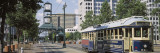 View of a Tram Trolley on a City Street, Court Square, Memphis, Tennessee, USA Wall Decal by Panoramic Images 