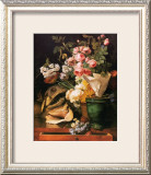 Roses et Autres Fleurs, Coquillages, Tete de Requin et Petrifications, c.1819 Prints by Antoine Berjon