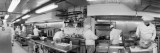 Black and White, Chefs in Kitchen Kalkomania ścienna autor Panoramic Images Black and White, Chefs in Kitchen Kalkomania ścienna autor Panoramic Images