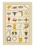 Heraldic Symbols: Wool Card and Jersey Comb Wall Decal by Hugh Clark