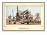 Mississippi Building, Centennial International Exhibition, 1876 Wall Decal by Thompson Westcott