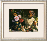 La Negresse aux Pivoines, 1870 Posters by Frederic Bazille