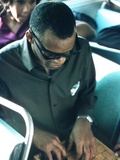 Ray Charles Playing Chess on the Tour Bus Wall Decal