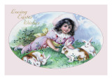 Easter Girl Wall Decal