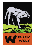 W is for Wolf Wall Decal by Charles Buckles Falls