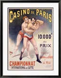 Casino de Paris Championnat de Lutte Framed Giclee Print by PAL (Jean de Paleologue) 