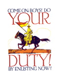 Come on Boys! Enlist Now in the Cavalry Vinilos decorativos por Vojtech Preissig Come on Boys! Enlist Now in the Cavalry Vinilos decorativos por Vojtech Preissig