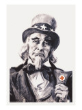 Uncle Sam for the Red Cross wandtattoos von James Montgomery Flagg