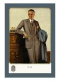 Young Men's Two-Button Sack Vinilos decorativos