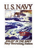 Help Your Country! Enlist in the Navy, c.1917 Wall Decal by Henry Reuterdahl