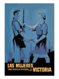 Women Can Contribute to the Victory Wandabziehbild von Babiano 