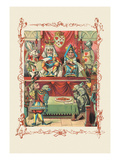 Alice in Wonderland: The King and Queen's Court Wall Decal by John Tenniel